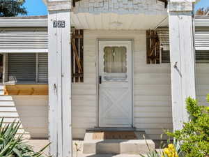 View of exterior entry