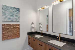 Bathroom with double vanity