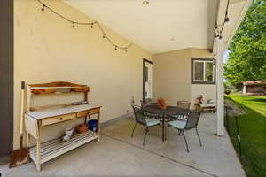 View of patio / terrace featuring outdoor dining area