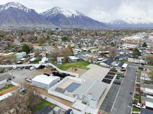 Bird's eye view with a mountain view and a residential view