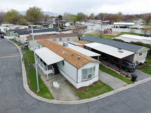 Aerial view featuring a residential view