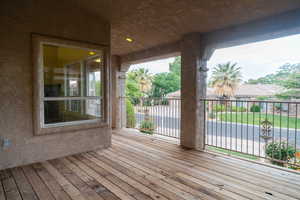 View of deck