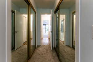 Hall with carpet