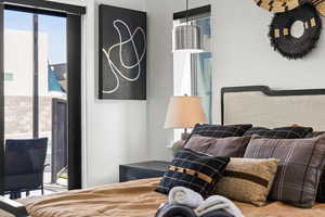 Bedroom with access to exterior