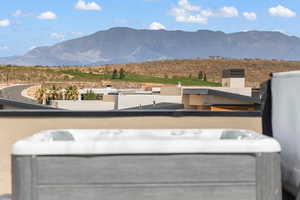 View of mountain background