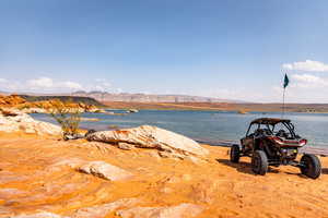 Water view with mountains