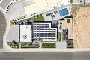 Bird's eye view of a pool