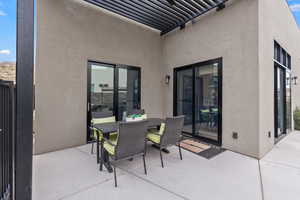 View of patio / terrace featuring outdoor dining space