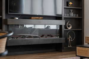 Detailed view of wood finished floors