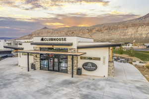 View of commercial location featuring a mountain view