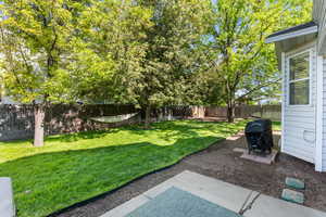 View of yard featuring a patio