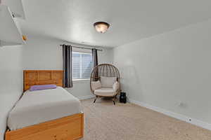 Bedroom featuring carpet floors,
