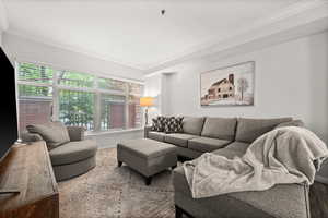 Light bright freshly updated living room