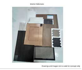 Samples of interior finishes