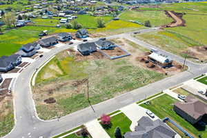 Aerial view of residential area