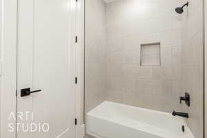 Bathroom with bathtub / shower combination
