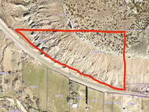 Map / location with property parcel outlined