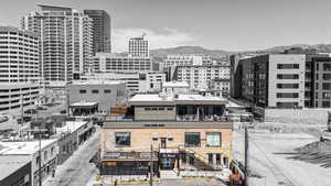 View of city with a mountainous background