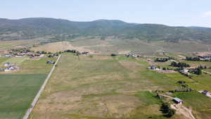 Aerial view of property looking North.