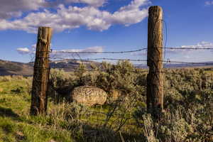 Interior fence corner looking East.