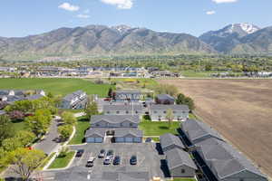 Aerial view with a Bear River Mountains view and residential view