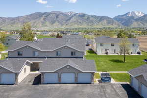 Aerial view with a Bear River Mountains view and residential view
