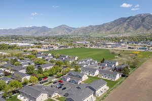 Aerial view with a Bear River Mountains view and residential view