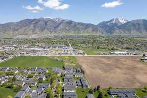 Aerial view with a Bear River Mountains view and residential view