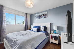 Bedroom featuring hardwood / wood-style floors