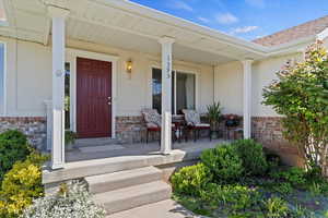 Property entrance with a lovely porch