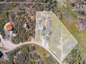Aerial view of property and surrounding area