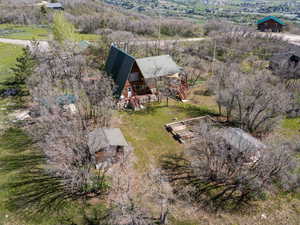 View from above of property