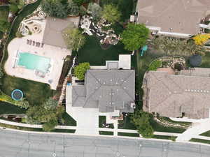 Aerial view of property's location