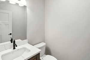 Half bathroom off of mud room