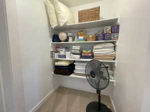 Large upstairs closet