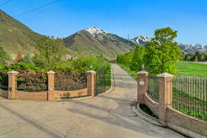 View of mountain background