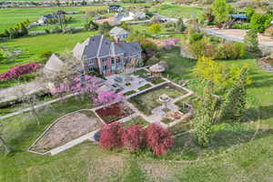 View from above of property