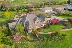 Aerial view of property and surrounding area