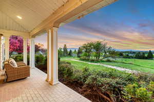 View of patio / terrace with a porch