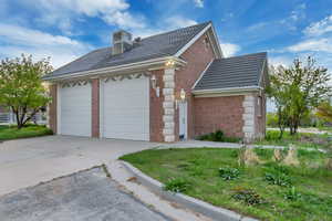 Shop space with extra tall garage doors