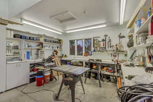 Shop Space in Large Garage