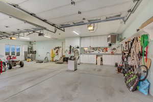 2 Car Garage attached to home.