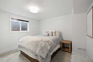 Bedroom in basement
