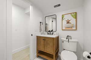 Three quarter bathroom in basement