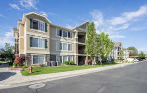 View of building exterior.  Condo is on the third floor in this picture.
