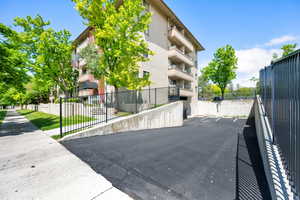 View of asphalt driveway