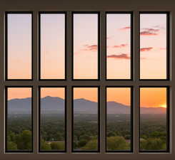 Detailed view of a mountain view