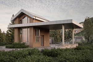 View of back of property