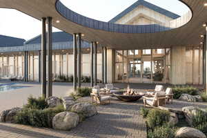 View of patio / terrace featuring a fire pit