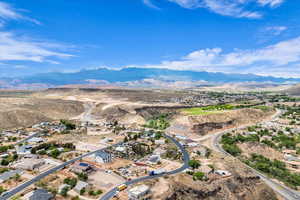 Aerial view of mountains